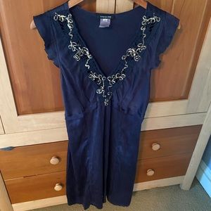 Gorgeous 100% silk navy dress (from Italy)